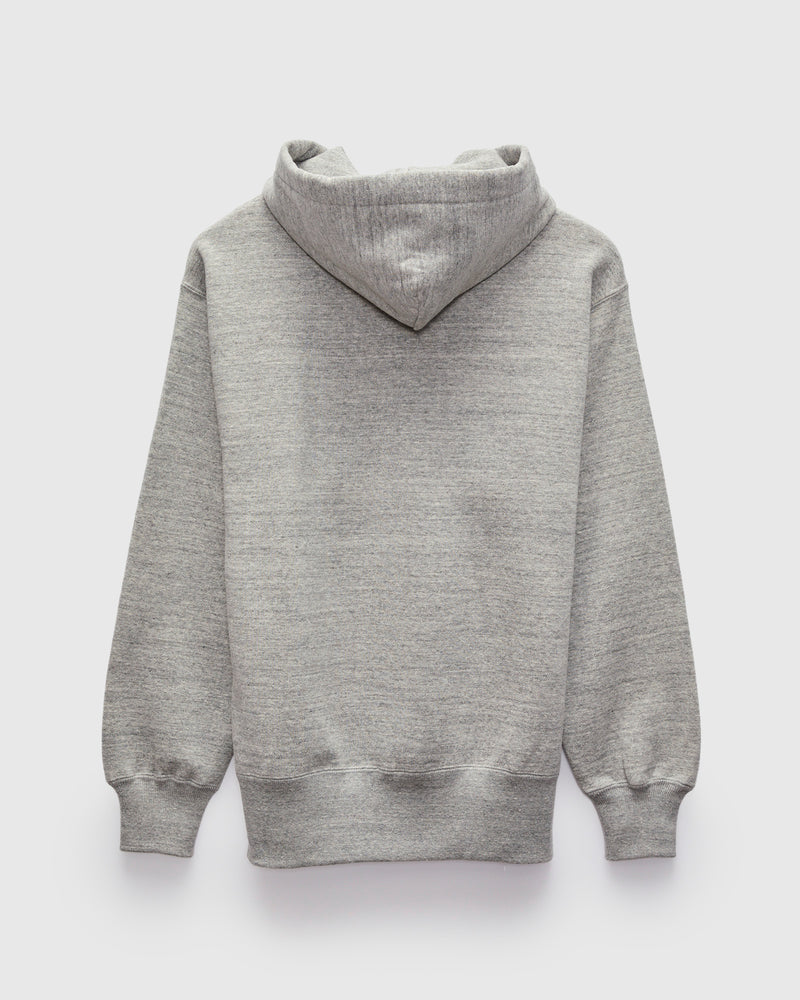 10oz Loopwheel Hooded Sweatshirt in Grey