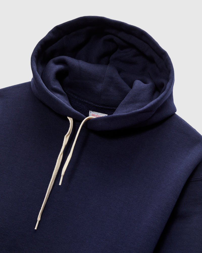 10oz Loopwheel Hooded Sweatshirt in Navy