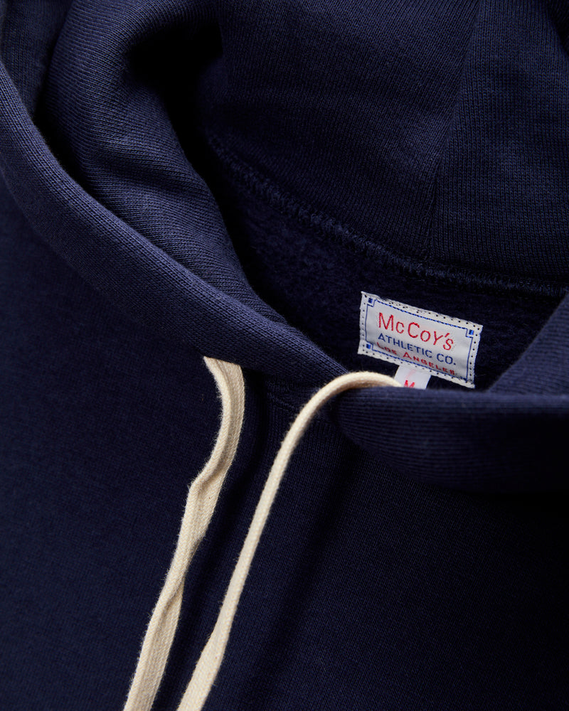 10oz Loopwheel Hooded Sweatshirt in Navy