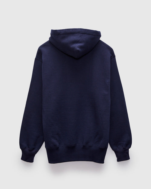 10oz Loopwheel Hooded Sweatshirt in Navy