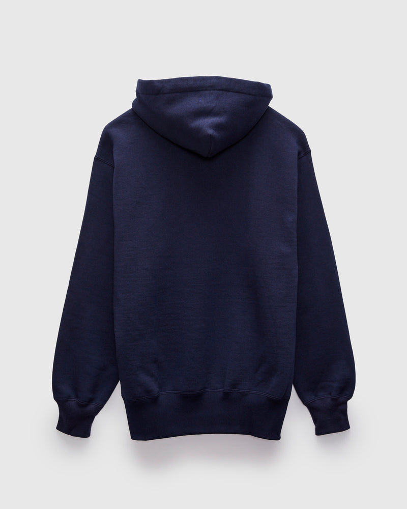 10oz Loopwheel Hooded Sweatshirt in Navy