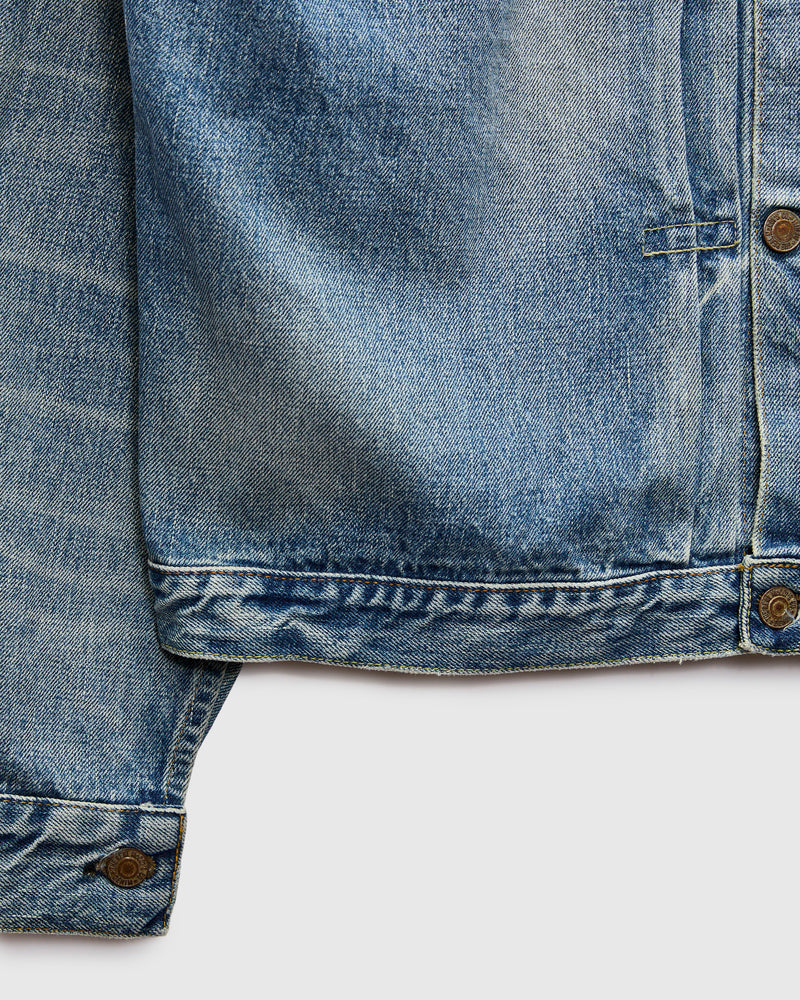 Lot. 001XXJ 13.25oz Early Model Denim Jacket in Light Wash Indigo