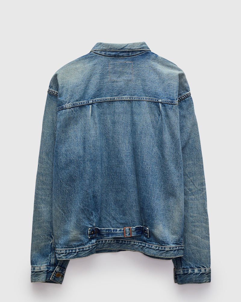 Lot. 001XXJ 13.25oz Early Model Denim Jacket in Light Wash Indigo