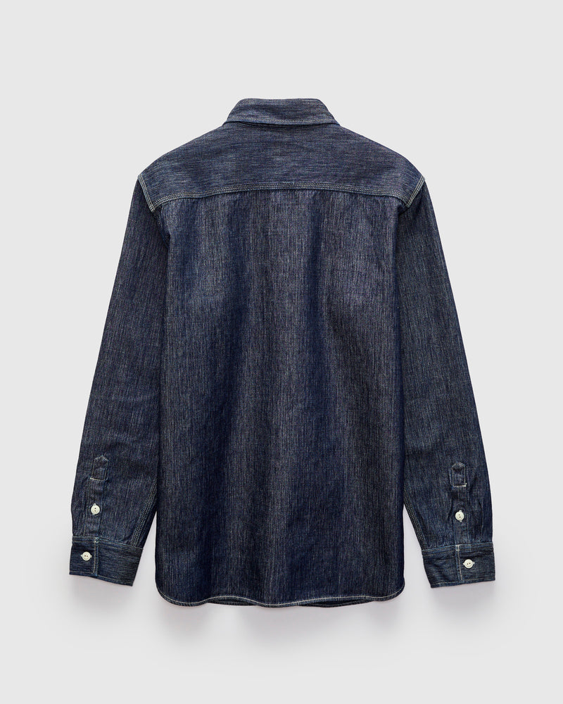 11.4oz Denim Double Weave Workshirt in Indigo