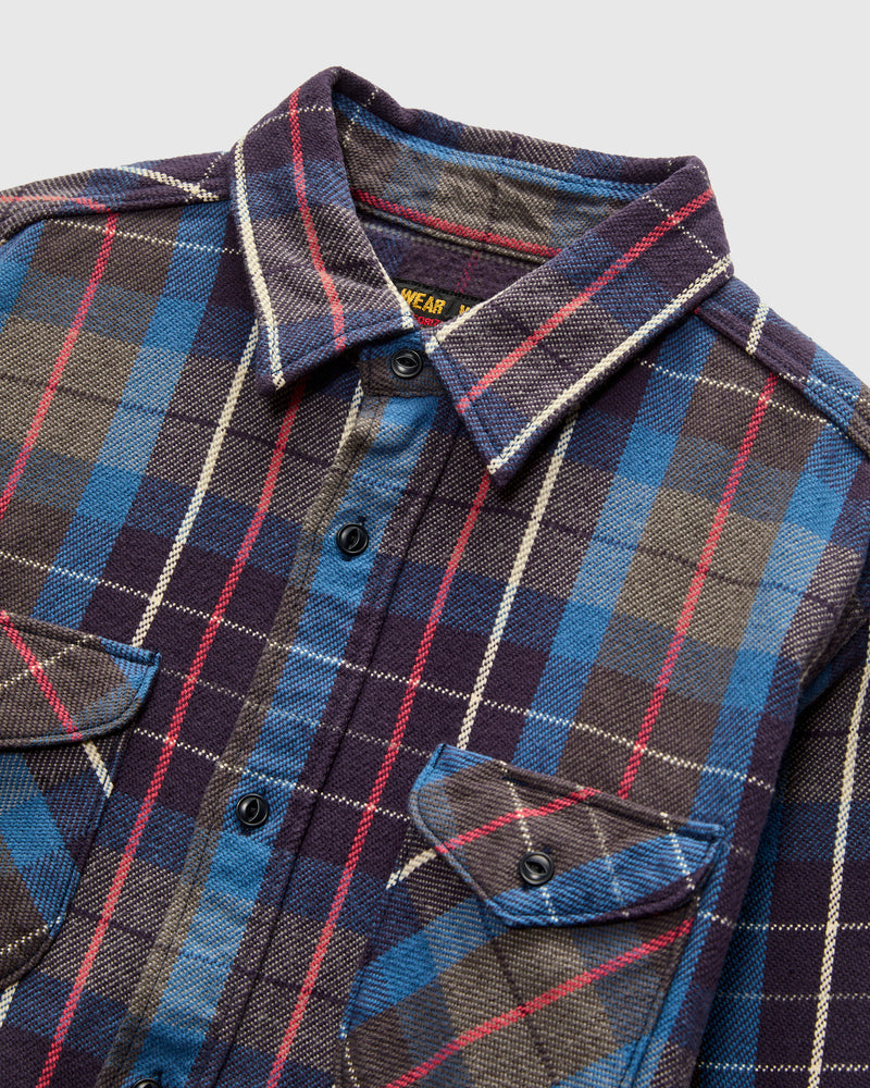 Heavy Flannel Shirt in Blue