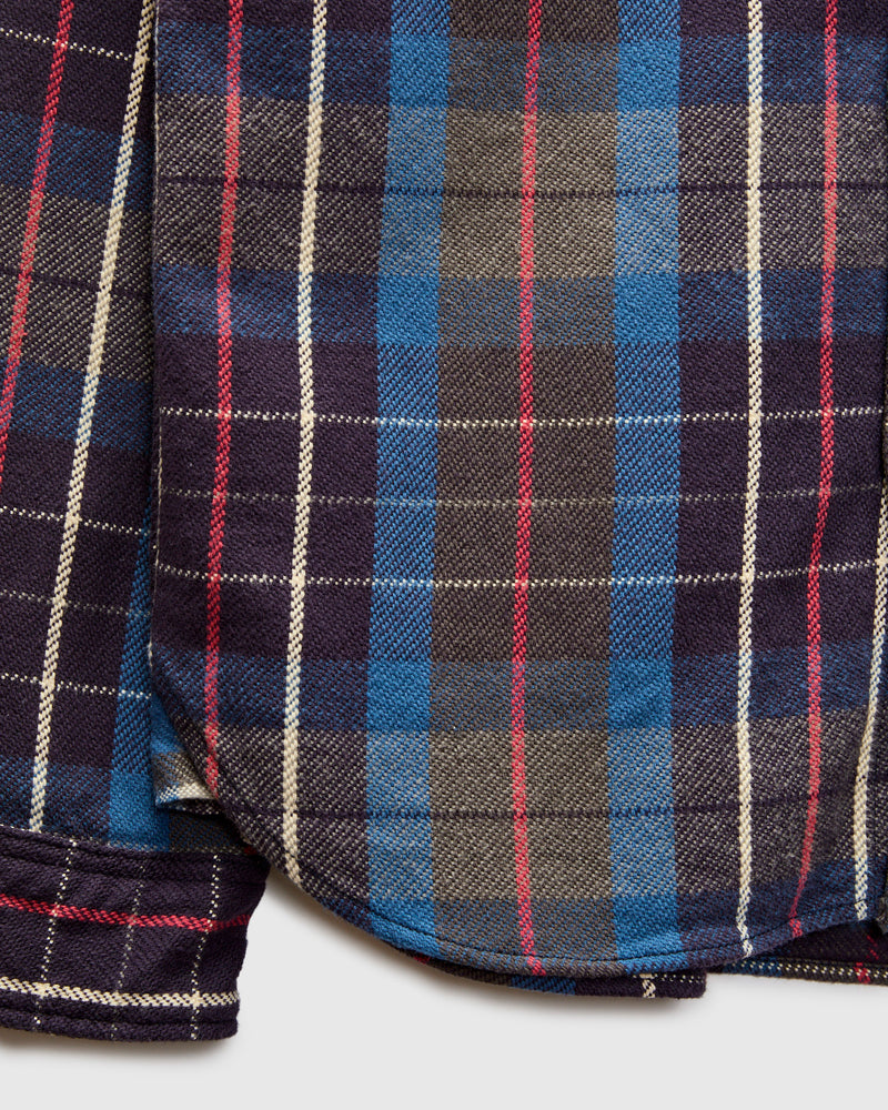 Heavy Flannel Shirt in Blue