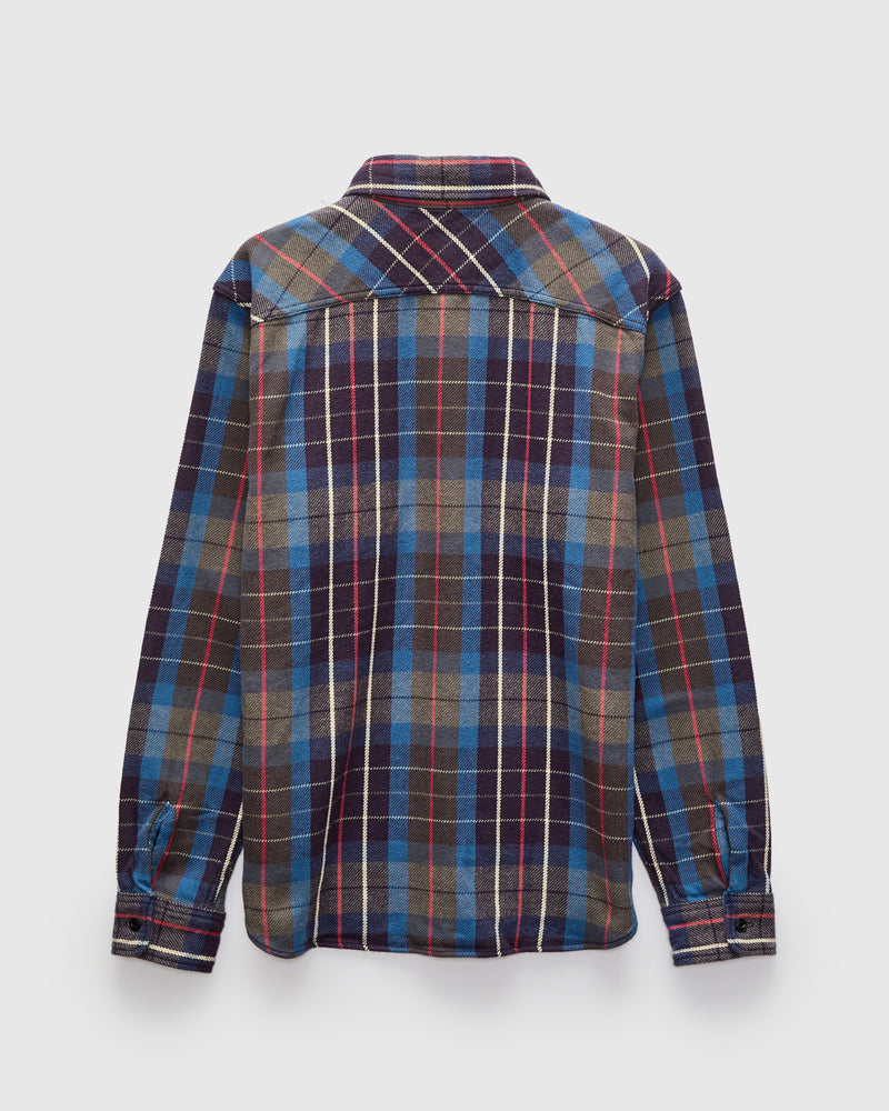 Heavy Flannel Shirt in Blue