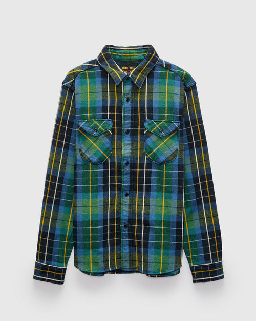 Heavy Flannel Shirt in Green