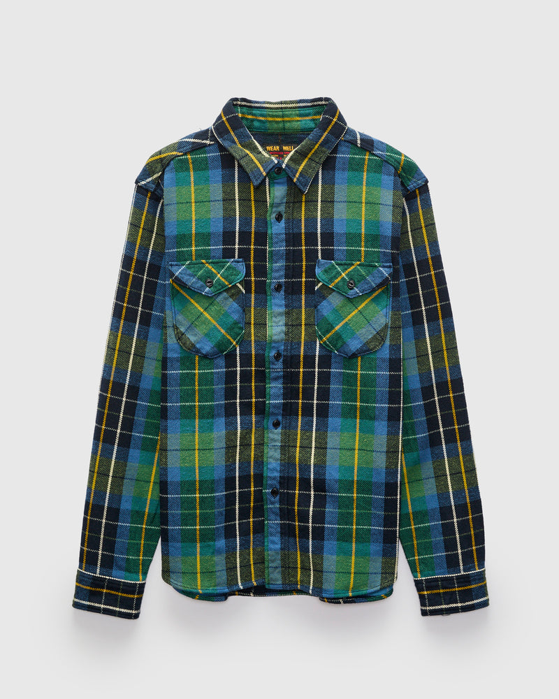 Heavy Flannel Shirt in Green