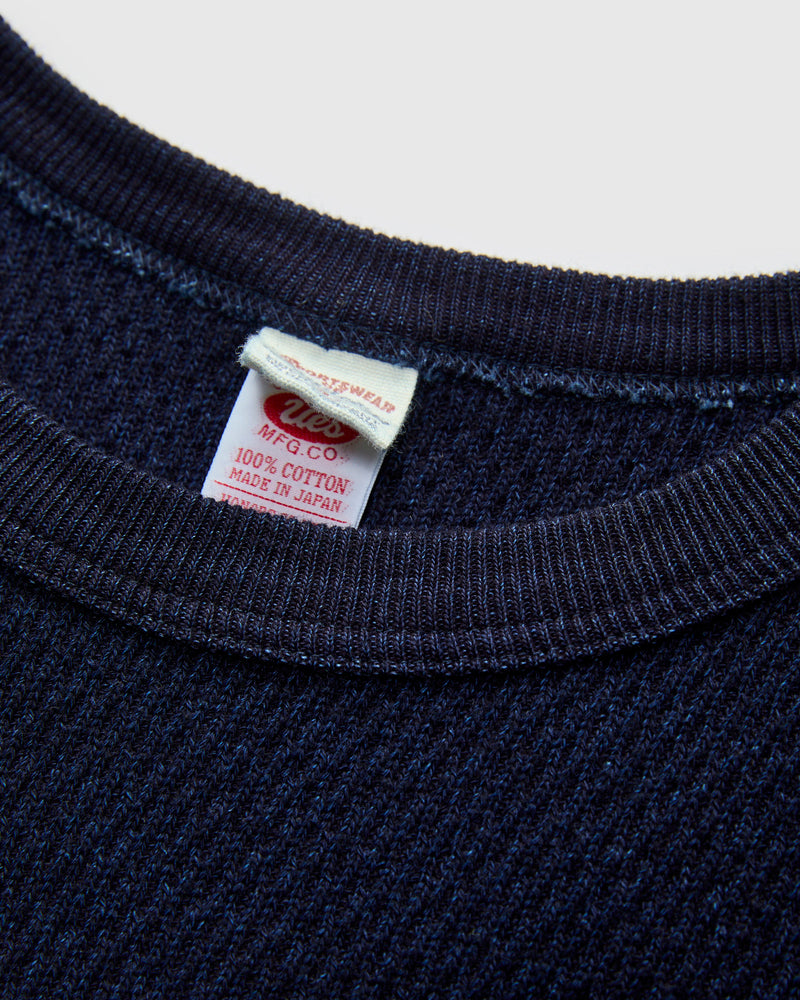 Honeycomb Thermal Shirt in Indigo