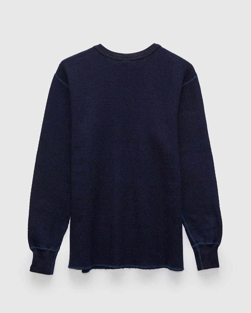 Honeycomb Thermal Shirt in Indigo