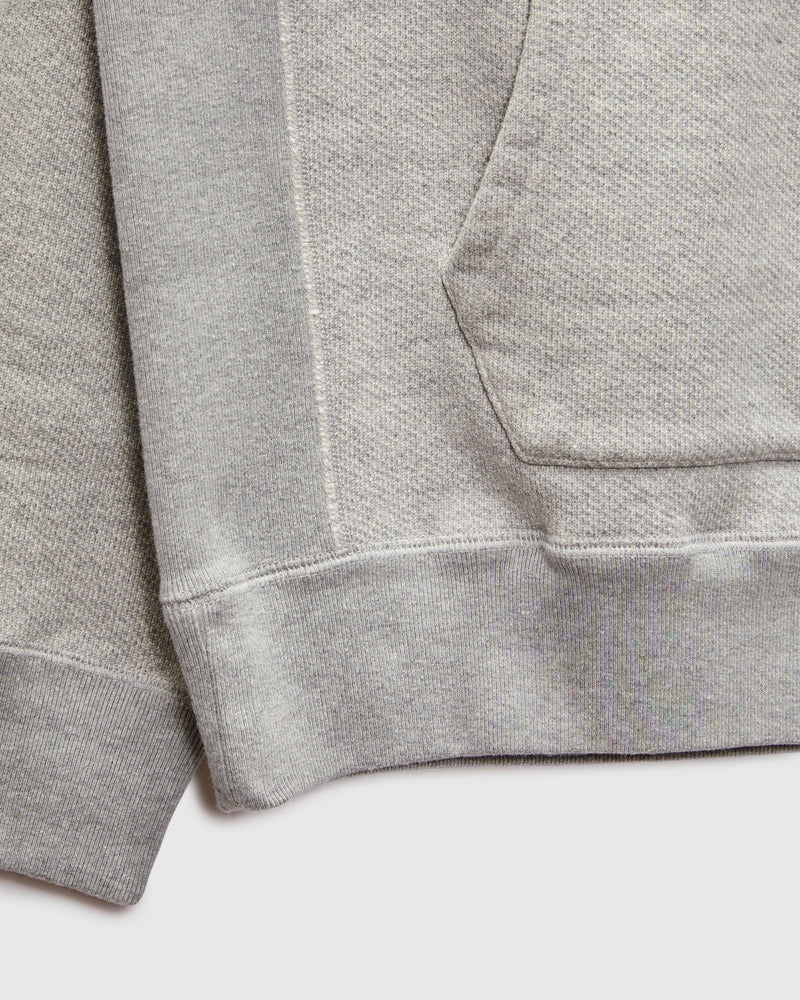 Double Heavyweight French Terry 25.8oz Pullover Hoodie in Heather Grey