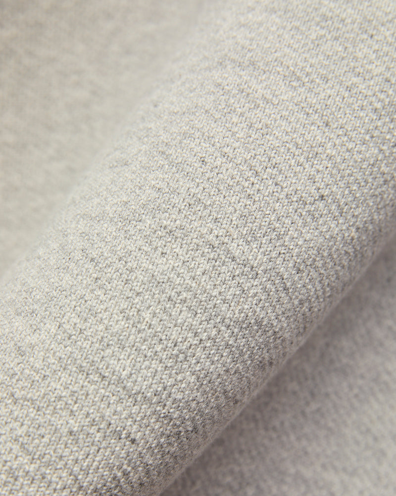 Double Heavyweight French Terry 25.8oz Pullover Hoodie in Heather Grey