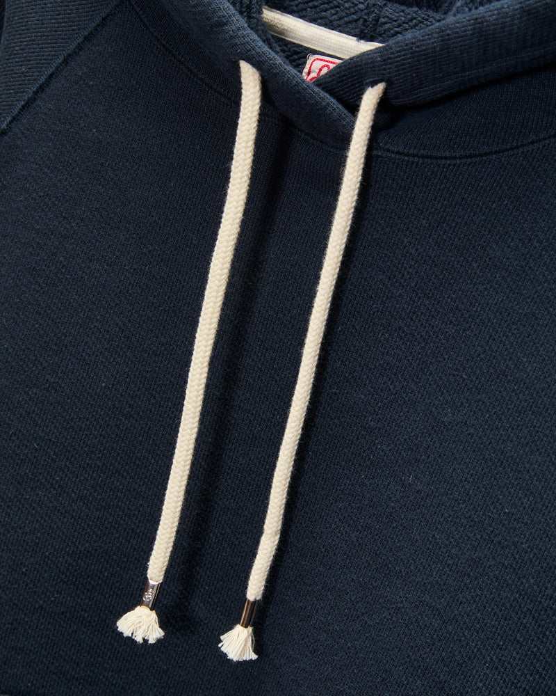 Double Heavyweight French Terry 25.8oz Pullover Hoodie in Navy