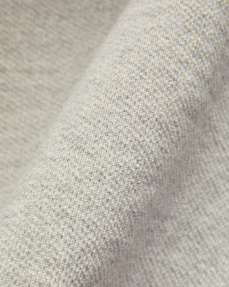 Double Heavyweight French Terry 25.8oz Zip Hoodie in Heather Grey