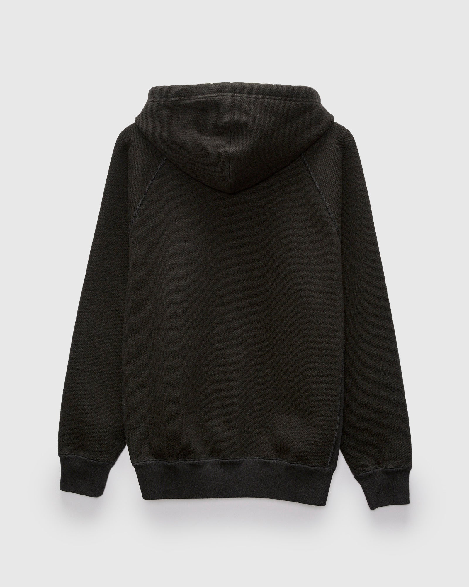 Double Heavyweight French Terry 25.8oz Zip Hoodie in Sumi Black