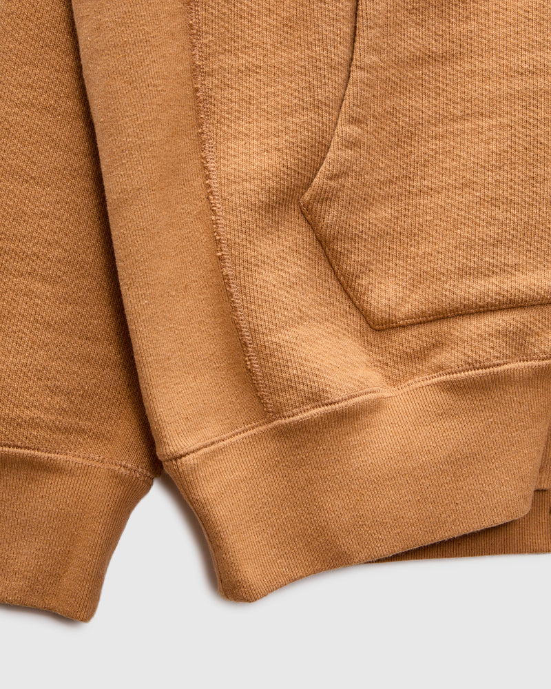 Fox 80 Double Heavyweight French Terry Zip Hoodie in Brown