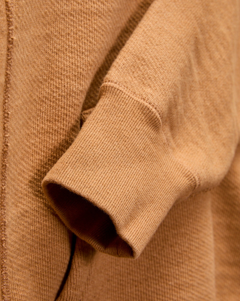 Fox 80 Double Heavyweight French Terry Zip Hoodie in Brown