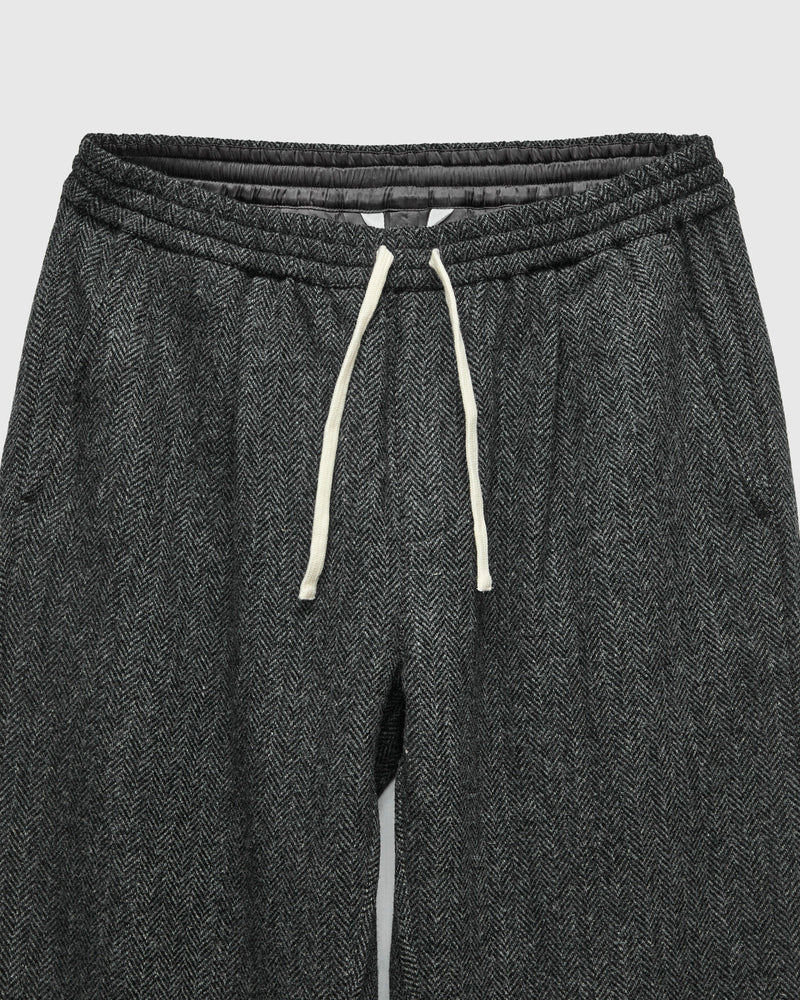 Easy Pant in Black Tweed
