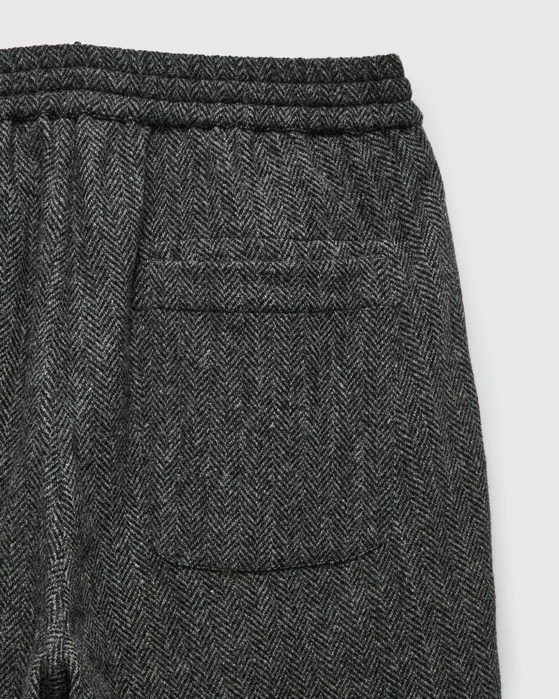 Easy Pant in Black Tweed
