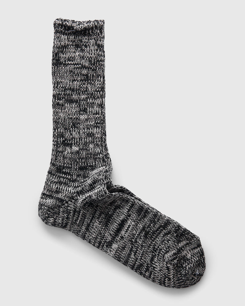 Melange Crew Sock in Oreo