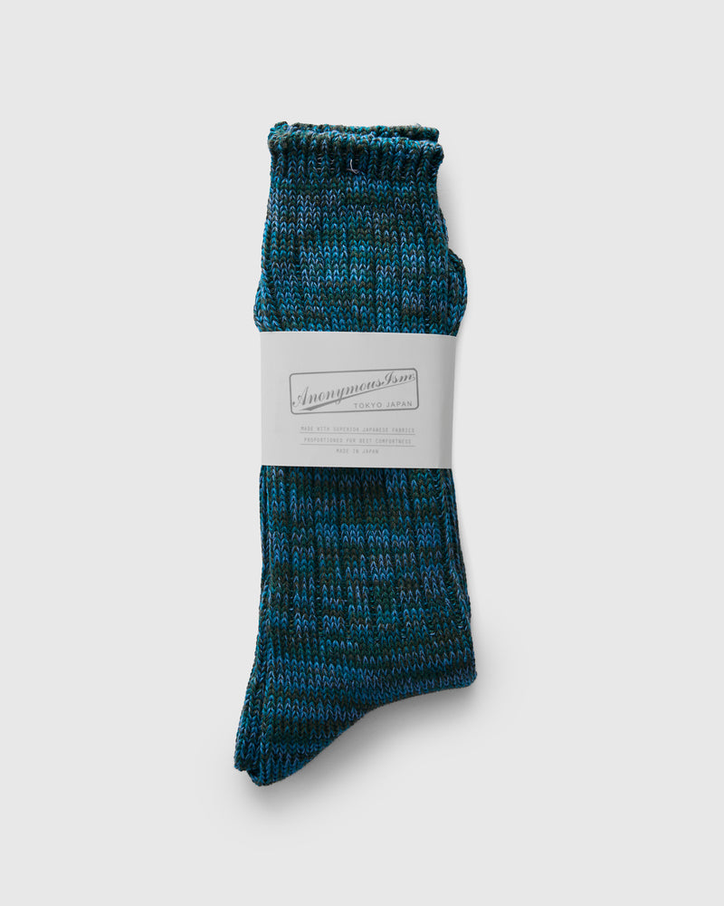 Melange Crew Sock in Kraken