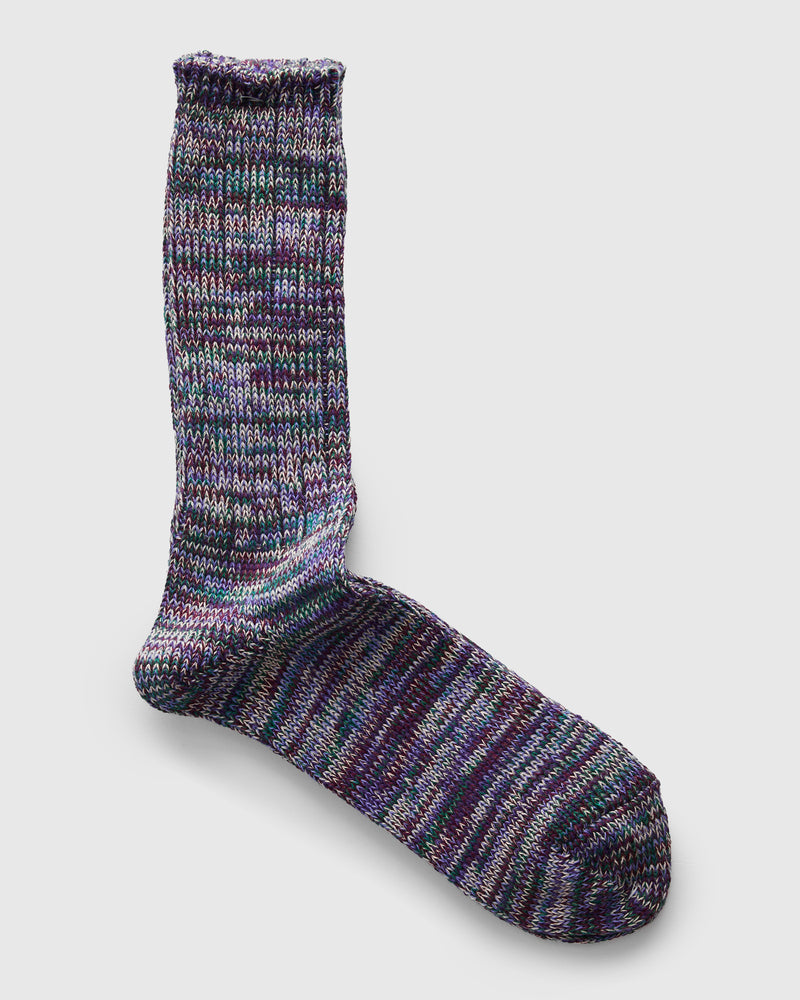 Melange Crew Sock in Poison