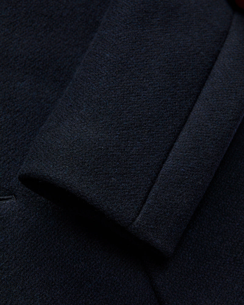 Dobby Melton 5B Jacket in Dark Navy