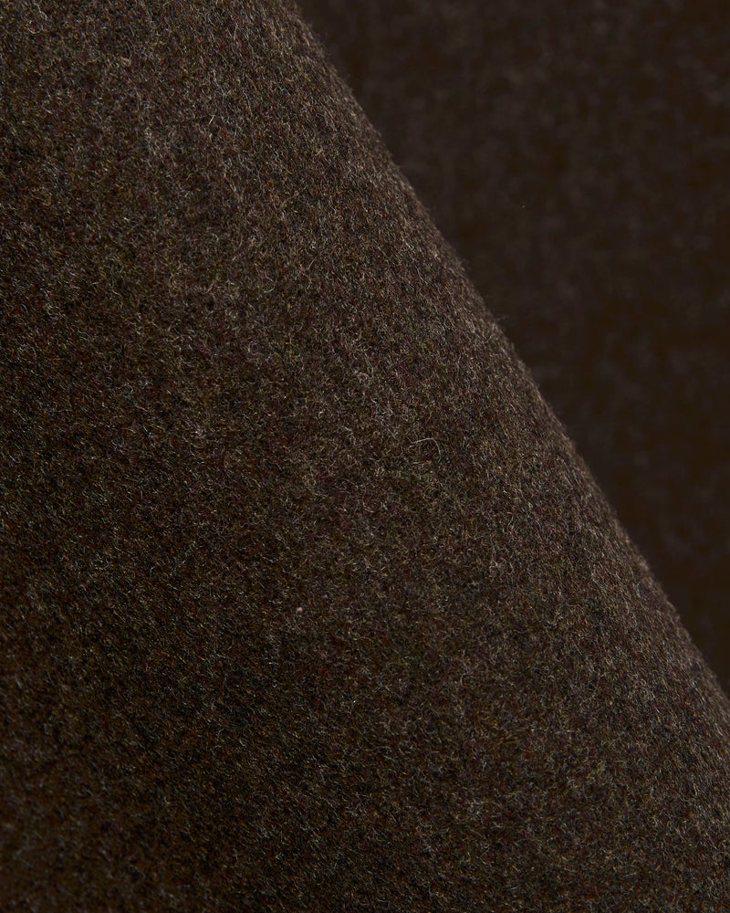 Parisian Raglan Coat in Chocolate Brown Wool