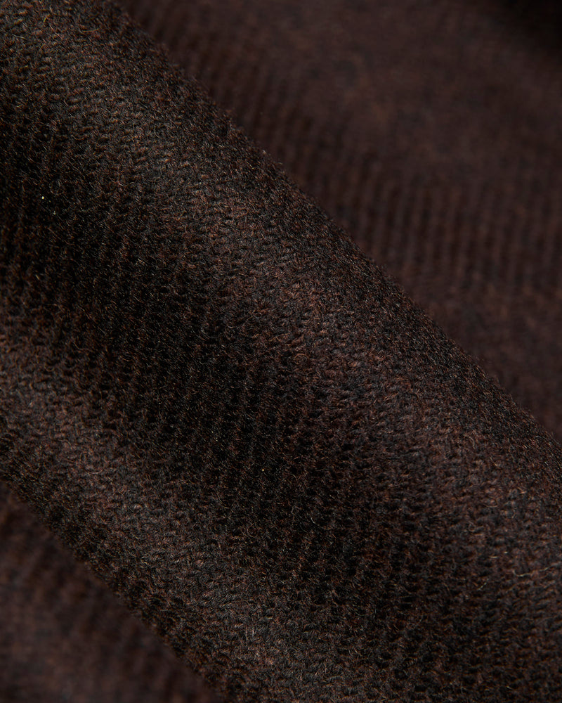 Lounge Trousers in Brown Merino Lambswool Twill