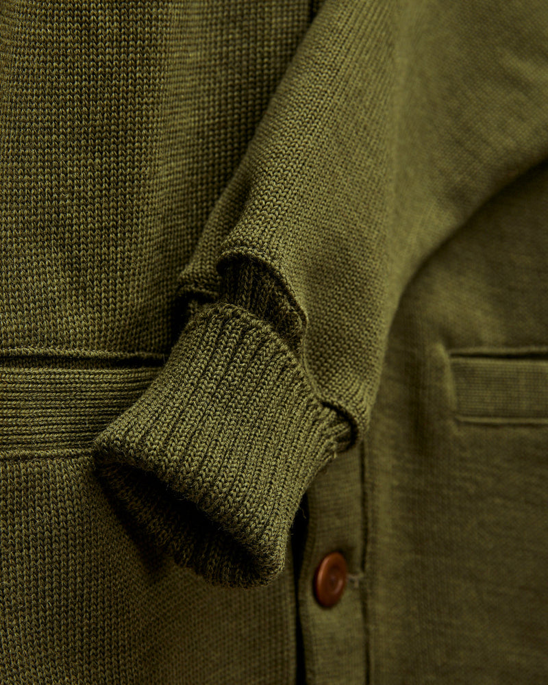 Classic Cardigan in Loden
