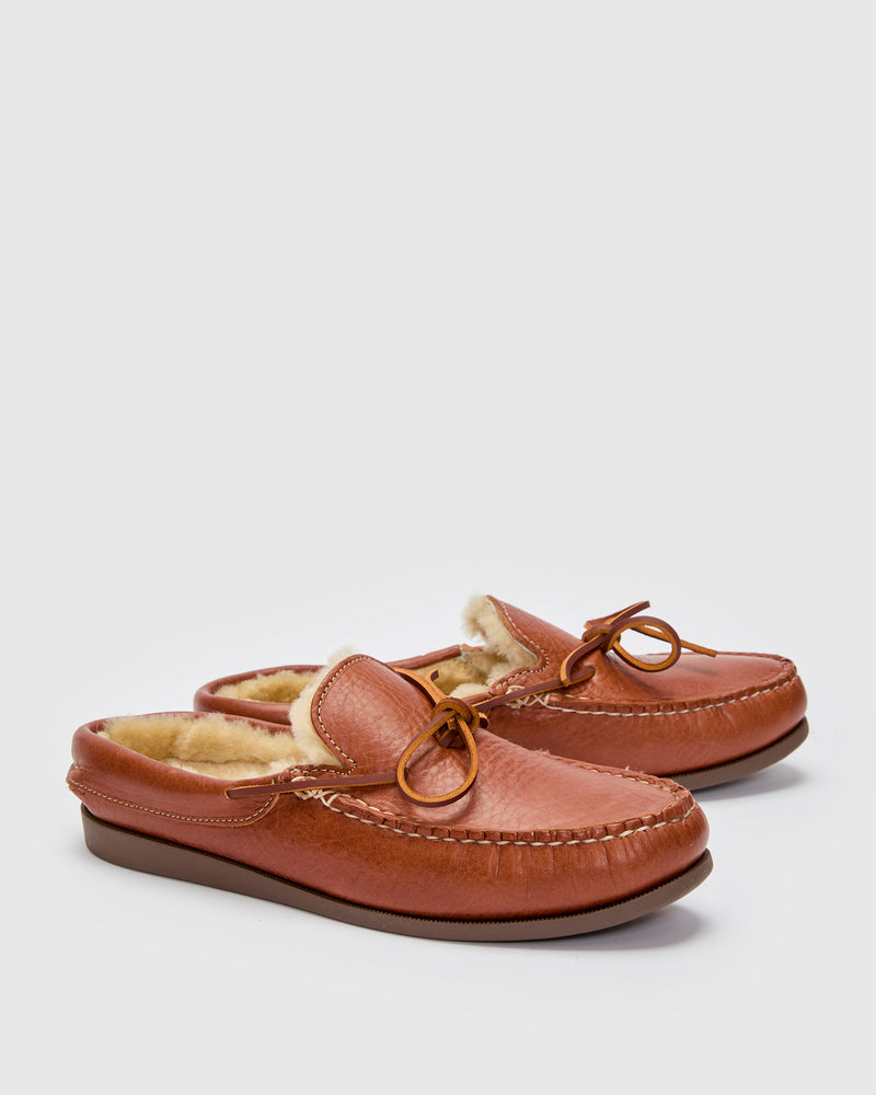 Cozymoc Slip-On in Mahogany Grizzly Full Grain