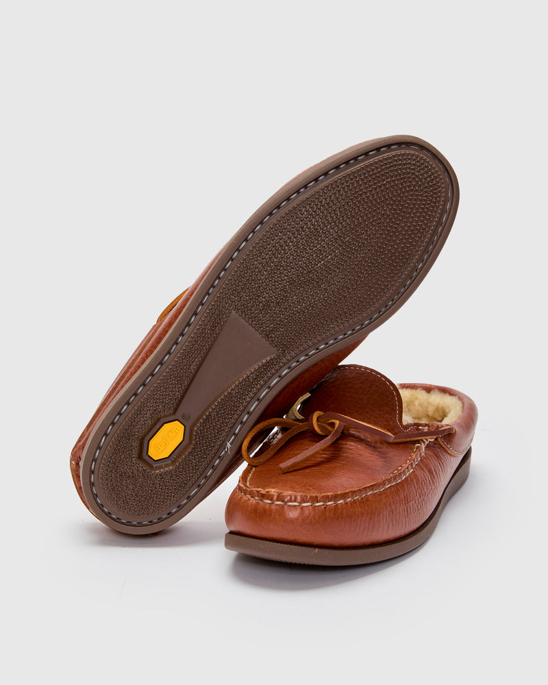 Cozymoc Slip-On in Mahogany Grizzly Full Grain