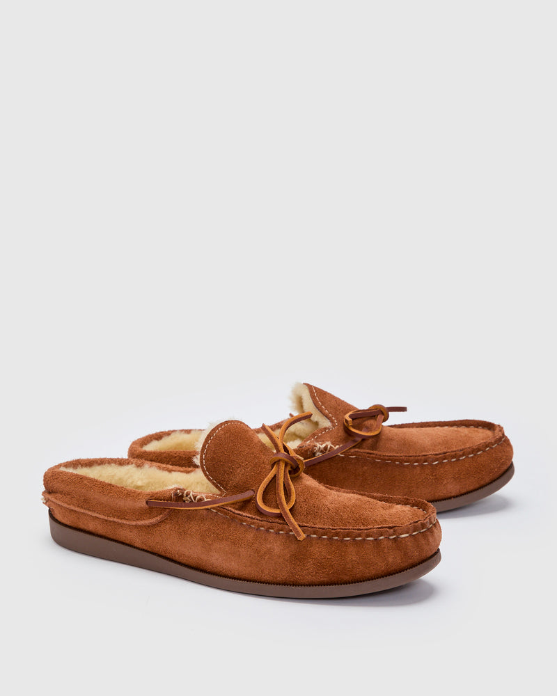 Cozymoc Slip-On in Mahogany Grizzly Roughout