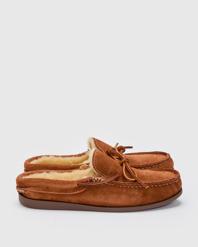 Cozymoc Slip-On in Mahogany Grizzly Roughout