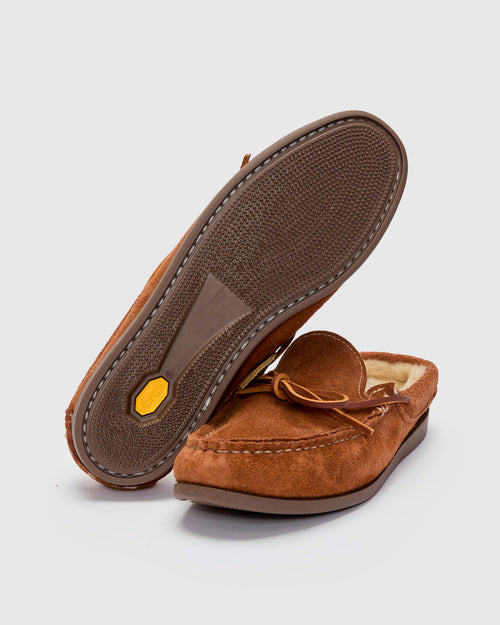 Cozymoc Slip-On in Mahogany Grizzly Roughout
