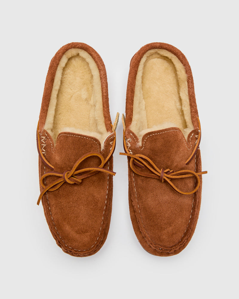 Cozymoc Slip-On in Mahogany Grizzly Roughout
