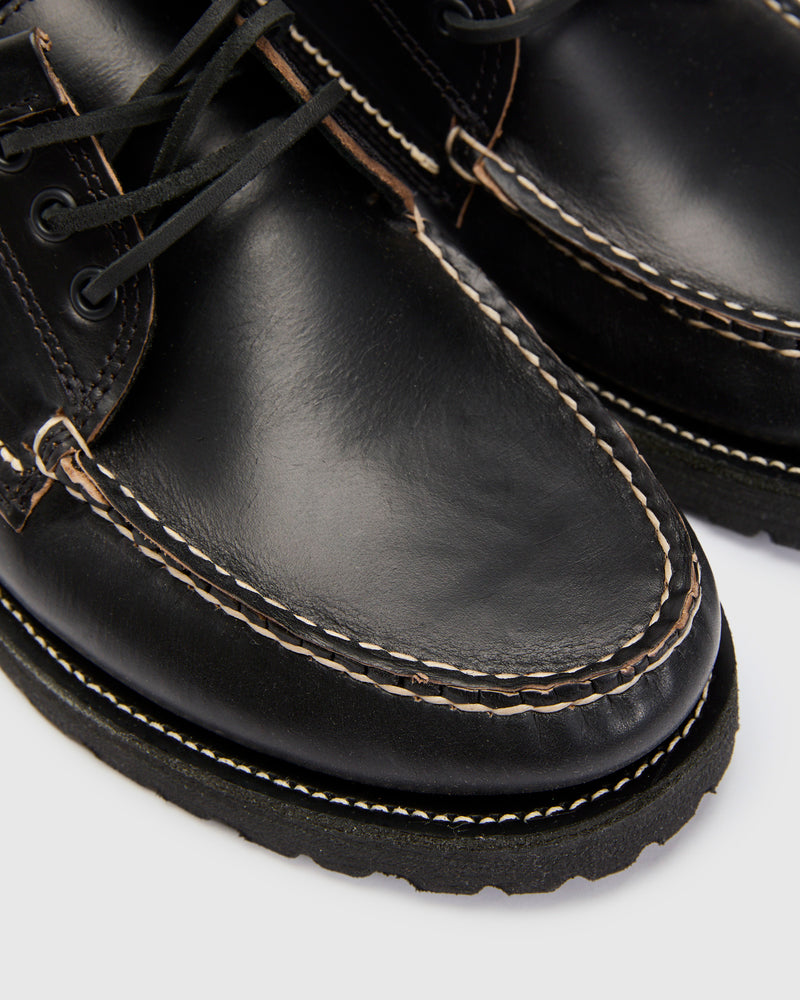 Rambler Blucher in Black Horween Chromexcel