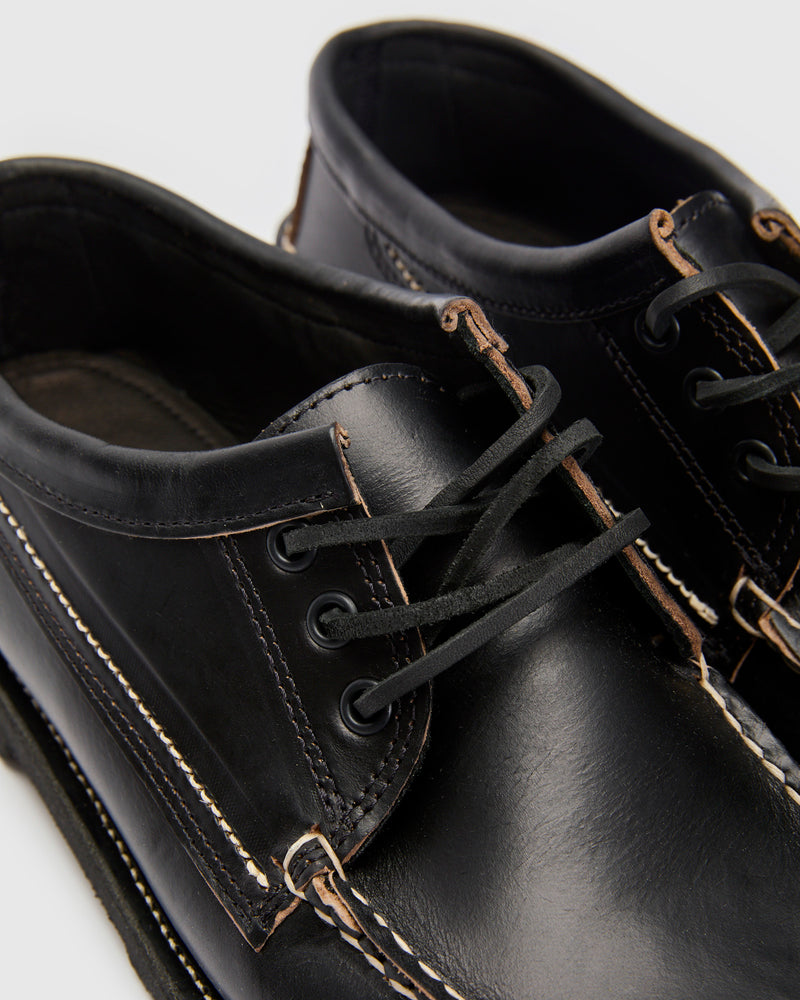 Rambler Blucher in Black Horween Chromexcel