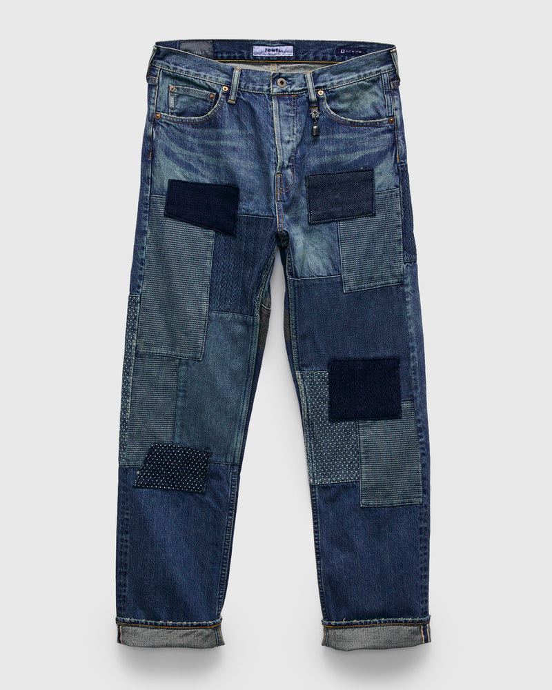 MG139 Boro Repair Selvedge Denim - Classic Straight Fit