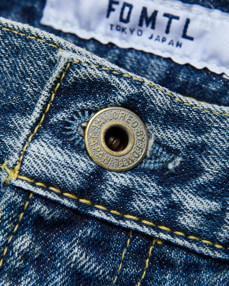 CS140 Boro Repair Selvedge Denim - Wide Fit