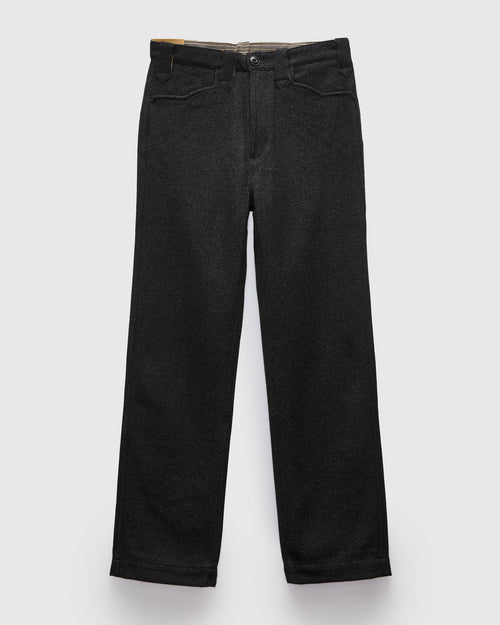 Duster Pant in Black Wool