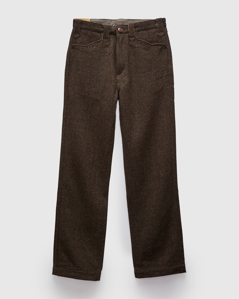 Duster Pant in Brown Wool