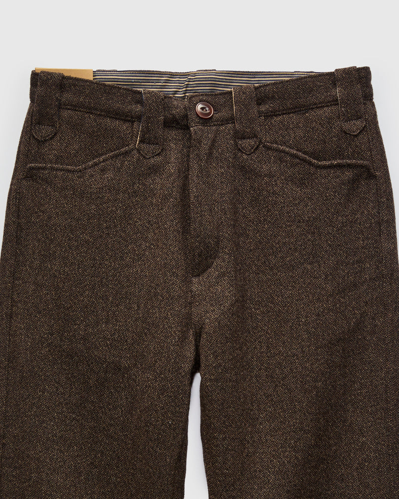 Duster Pant in Brown Wool