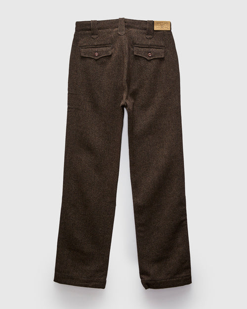 Duster Pant in Brown Wool