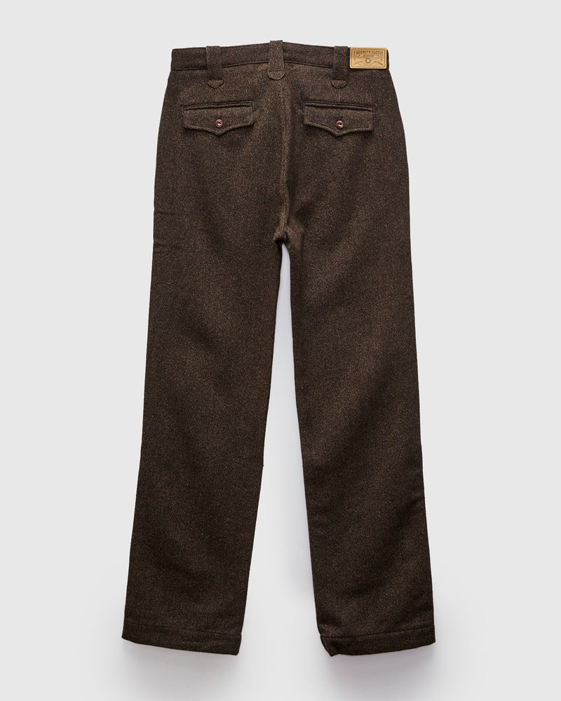 Duster Pant in Brown Wool