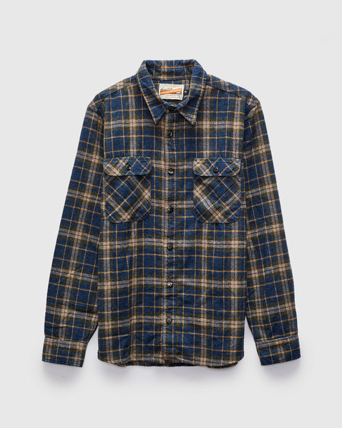Jepson Work Shirt in River Blue Plaid