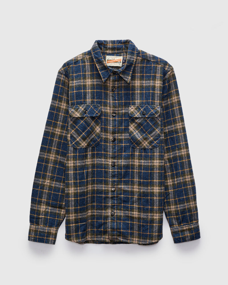 Jepson Work Shirt in River Blue Plaid