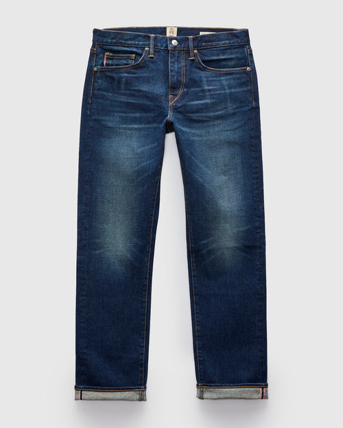 "Brynn Mammoth" 17.5oz Heavyweight Washed Stretch Selvedge Denim - Hammer Straight
