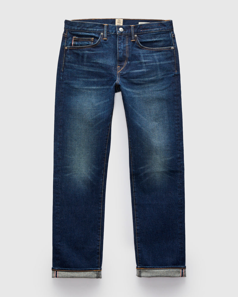 "Brynn Mammoth" 17.5oz Heavyweight Washed Stretch Selvedge Denim - Hammer Straight
